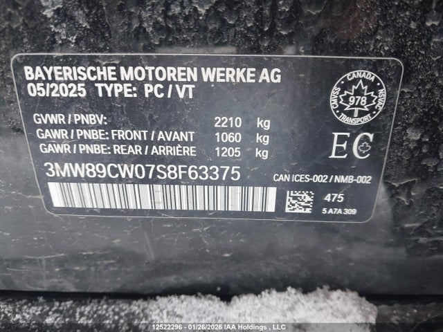 3MW89CW07S8F63375 BMW 330XI