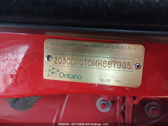 12522348 :رقم المزاد ، 2C3CDXCT0MH667995 vin ، 2021 Dodge Charger R/t مزاد بيع