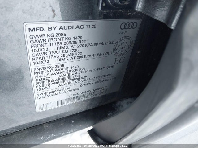 Audi Q7 55 Technik 2021 WA1WXAF70MD020676 Image 19