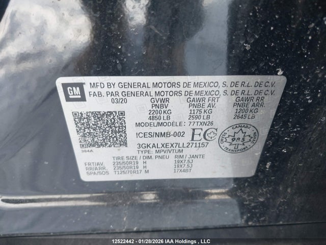 3GKALXEX7LL271157 GMC Terrain Denali