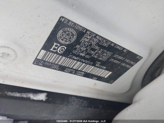 2T3RWRFV1PW165512 Toyota Rav4 Xle/woodland Edition