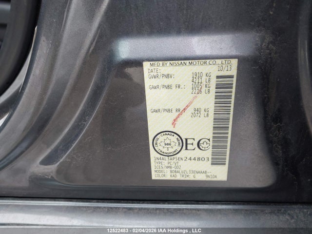 1N4AL3AP5EN244803 Nissan Altima