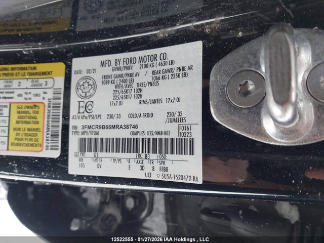 3FMCR9B66MRA38746 Ford Bronco Sport Big Bend
