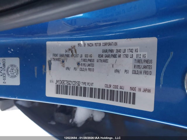 JM1DKBC78G0103192 Mazda Cx-3 Gs