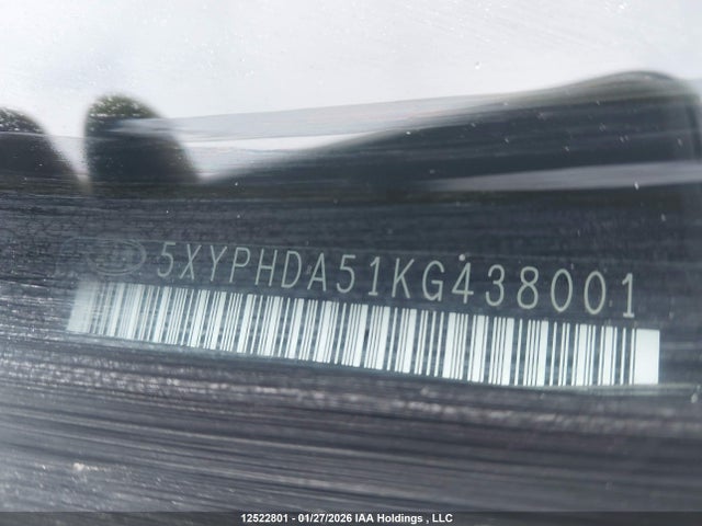 5XYPHDA51KG438001 KIA Sorento Ex/ex Sport