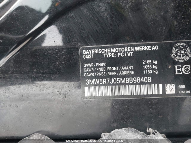 3MW5R7J05M8B98408 BMW 330i Xdrive