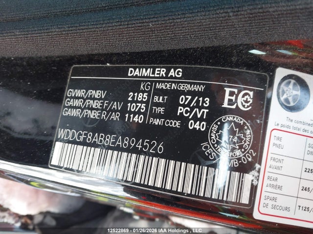 Mercedes-Benz C 300 4matic 2014 WDDGF8AB8EA894526 Image 9