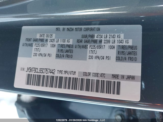 JM3KFBCL8S0757442 Mazda Cx-5 Preferred