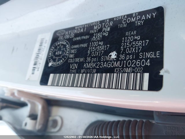 KM8K23AG0MU102604 Hyundai Kona Electric Preferred