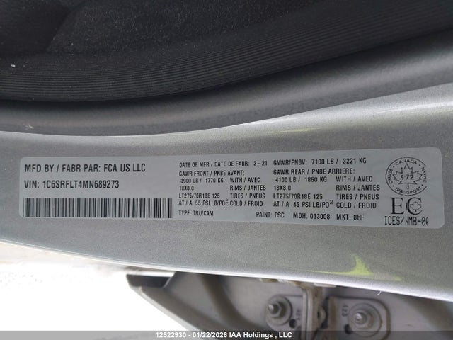 RAM 1500 Rebel 2021 1C6SRFLT4MN689273 Image 9