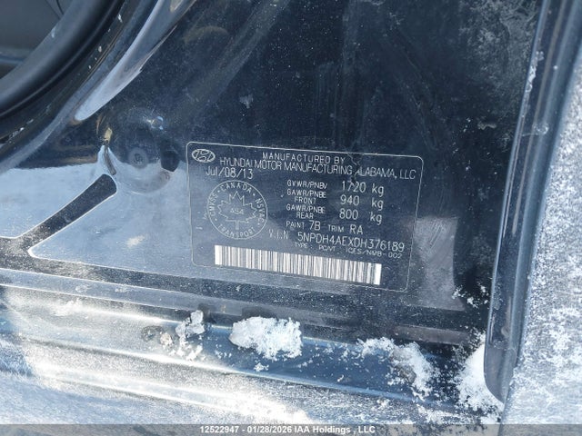 Продаж на аукціоні авто 2013 Hyundai Elantra L, vin: 5NPDH4AEXDH376189, номер лоту: 12522947