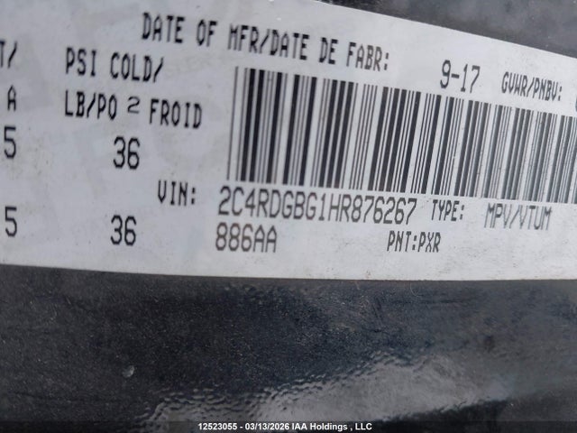 Продаж на аукціоні авто 2016 Dodge Grand Caravan Se/sxt, vin: 2C4RDGBG3GR332397, номер лоту: 12523055