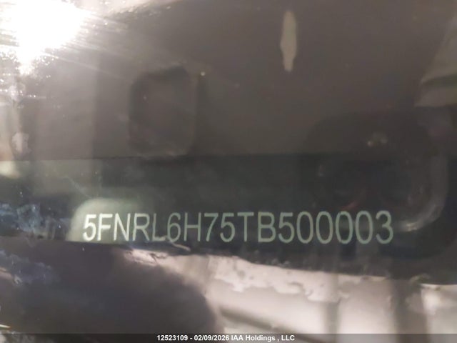 5FNRL6H75TB500003 Honda Odyssey Sport-l