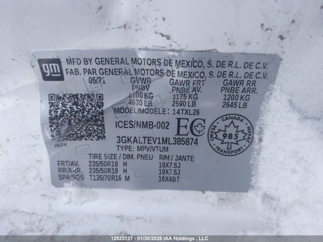 3GKALTEV1ML385874 GMC Terrain
