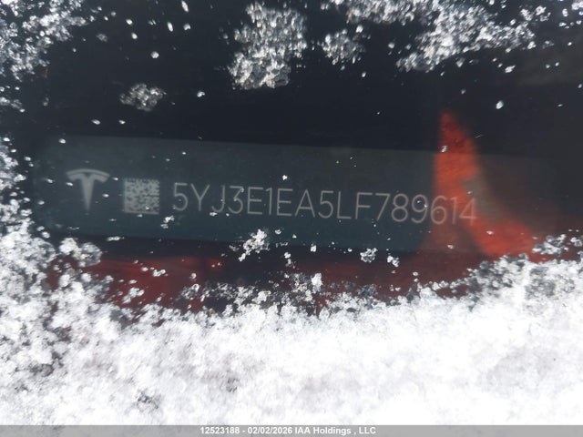 5YJ3E1EA5LF789614 Tesla Model 3 Standard Range Plus