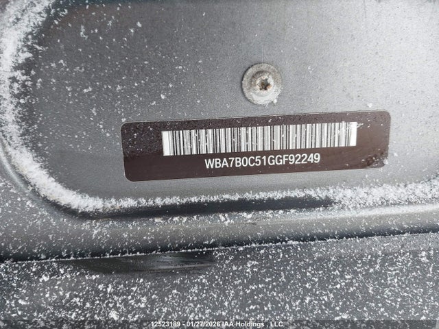 BMW 750 Xi 2016 WBA7B0C51GGF92249 Image 18