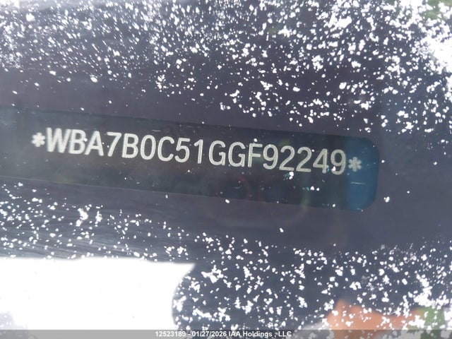 BMW 750 Xi 2016 WBA7B0C51GGF92249 Image 19