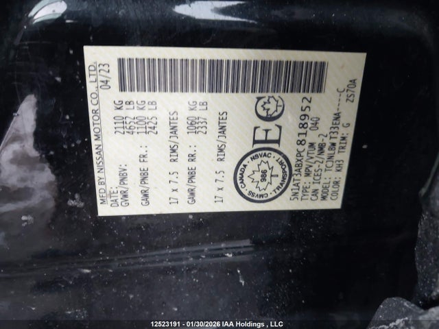 Nissan ROGUE S 2023 5N1AT3ABXPC818952 Image 9