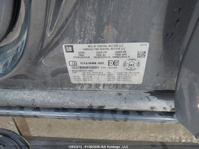 1GCGTBEN2H1326054 Chevrolet Colorado