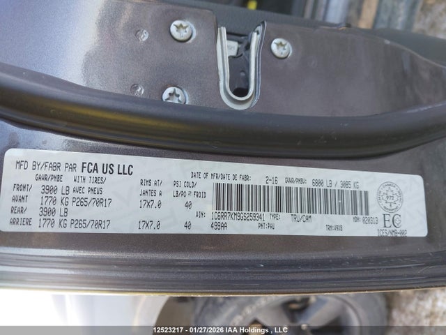 1C6RR7KM9GS259341 RAM 1500 St