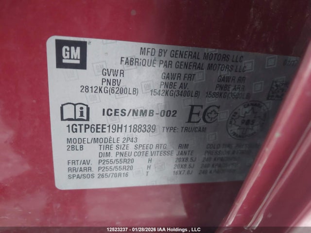 1GTP6EE19H1188339 GMC Canyon Denali
