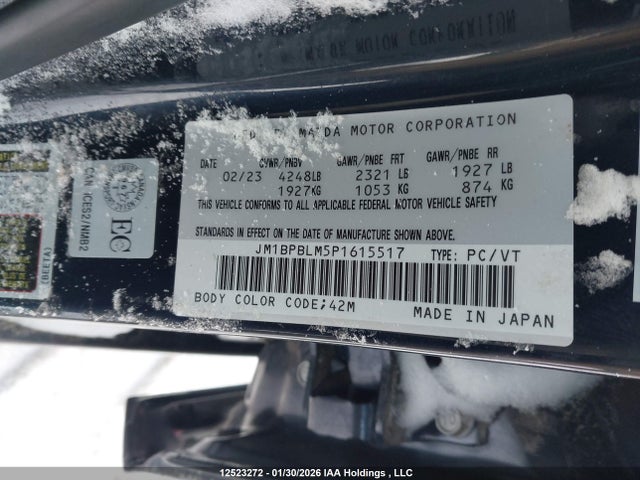 JM1BPBLM5P1615517 Mazda Mazda3 Gs