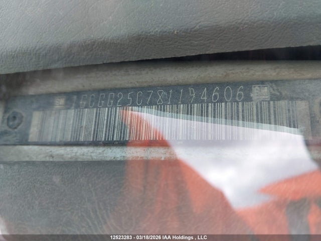 Aukcja sprzedaży 2008 Chevrolet Express Standard, vin: 1GCGG25C781194606, numer aukcji: 12523283