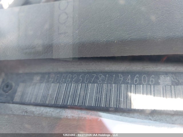 Aukcja sprzedaży 2008 Chevrolet Express Standard, vin: 1GCGG25C781194606, numer aukcji: 12523283