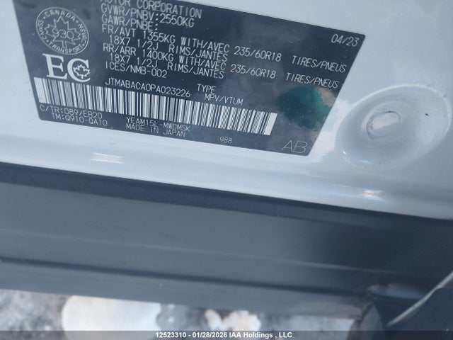 JTMABACA0PA023226 Toyota Bz4x Xle/limited