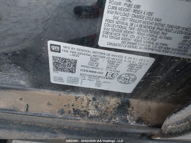 3GTUUCED3PG242807 GMC Sierra 1500 Elevation