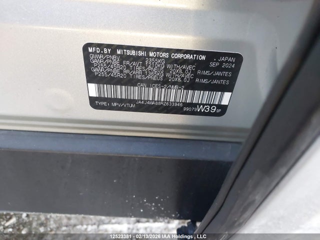 JA4J4WA88RZ633946 Mitsubishi Outlander Gt/gt Noir/gt Premium
