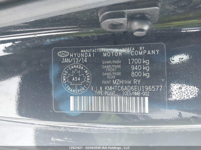 KMHTC6AD6EU196577 Hyundai Veloster Tech