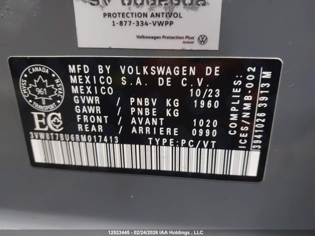 3VW8T7BU6RM017413 Volkswagen Jetta 40th Anniversary