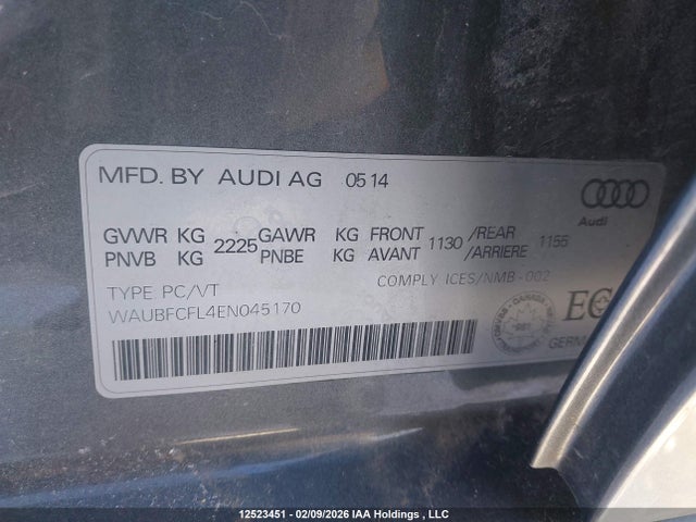 WAUBFCFL4EN045170 Audi A4 PREMIUM