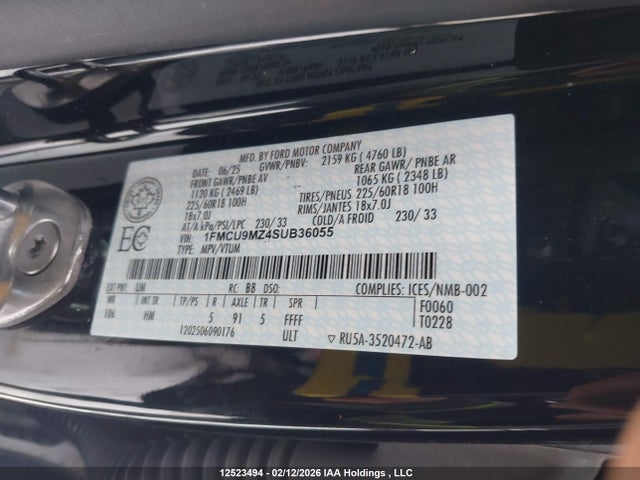 Ford Escape St-line 2025 1FMCU9MZ4SUB36055 Image 9