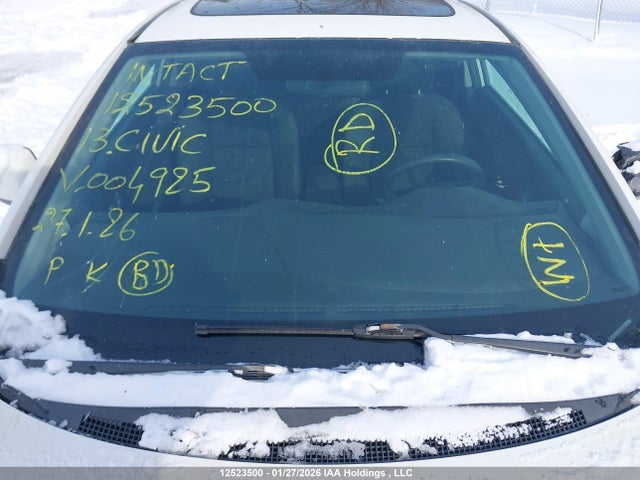 12523500 :رقم المزاد ، 2HGFG3A59DH004925 vin ، 2013 Honda Civic مزاد بيع