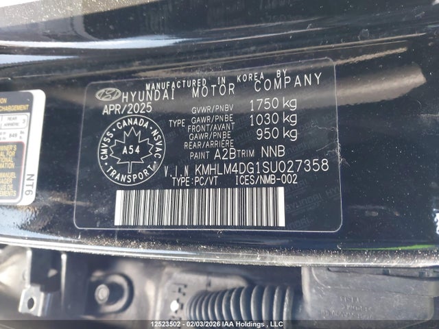 KMHLM4DG1SU027358 Hyundai Elantra