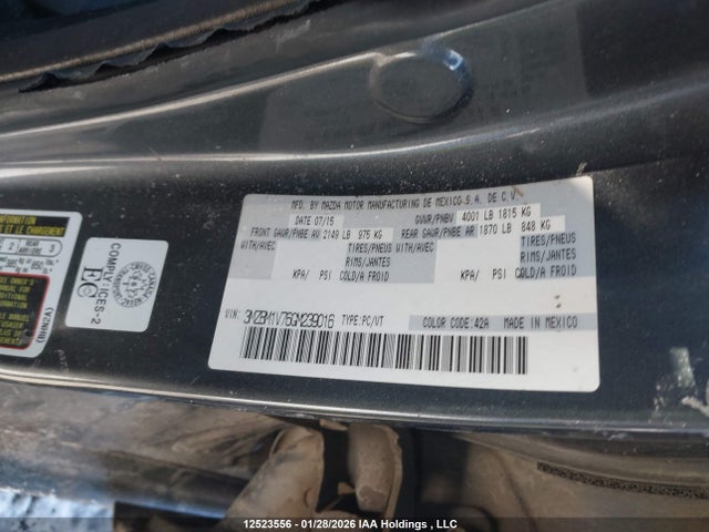 3MZBM1V76GM239016 Mazda 3 TOURING