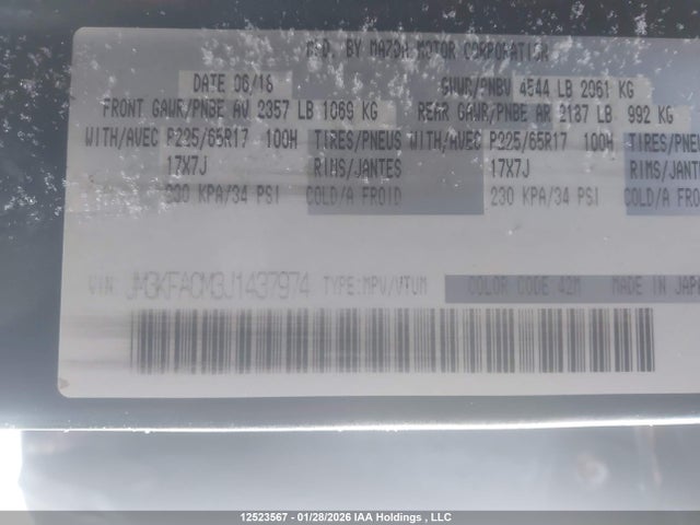 JM3KFACM3J1437974 Mazda Cx-5 Touring