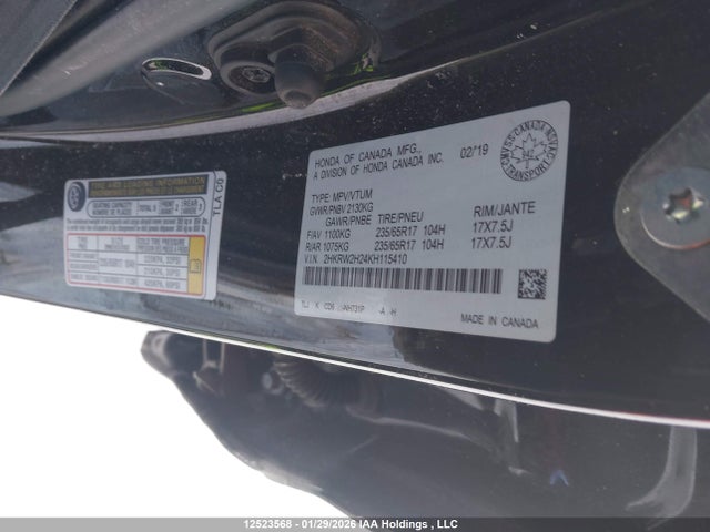 2HKRW2H24KH115410 Honda CR-V LX
