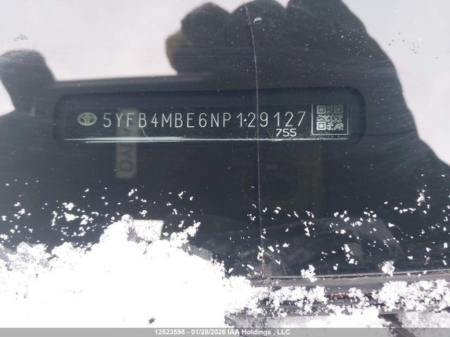 5YFB4MBE6NP129127 Toyota Corolla