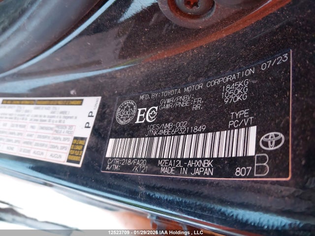 JTNK4MBE6P3211849 Toyota Corolla