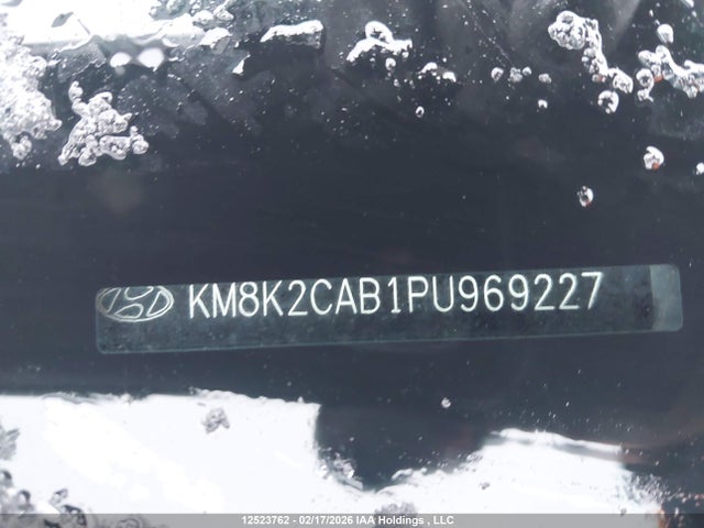 2023 Hyundai Kona Preferred Awd მანქანა იყიდება აუქციონზე, vin: KM8K2CAB1PU969227, აუქციონის ნომერი: 12523762