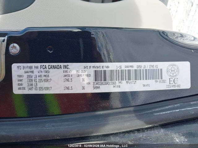Продаж на аукціоні авто 2016 Dodge Grand Caravan Se/sxt, vin: 2C4RDGBG3GR315969, номер лоту: 12523818