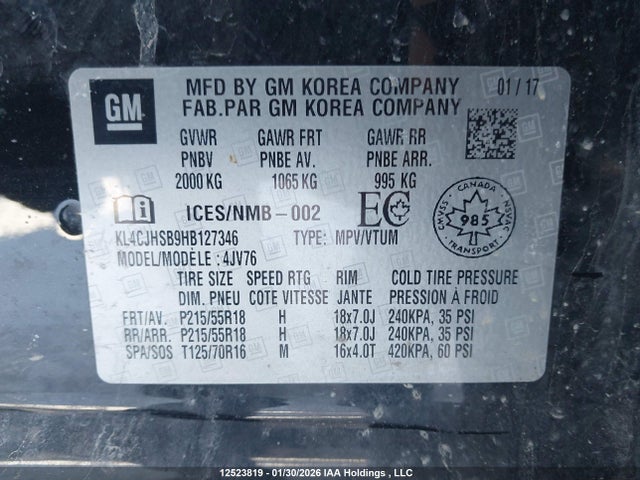 Buick Encore Premium 2017 KL4CJHSB9HB127346 Image 19