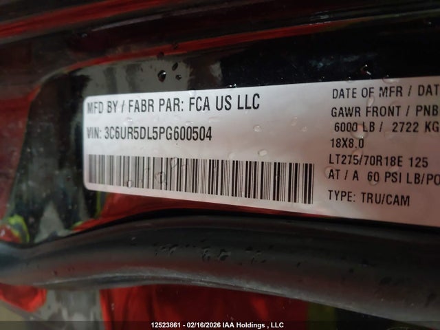 RAM 2500 Big Horn 2023 3C6UR5DL5PG600504 Image 19