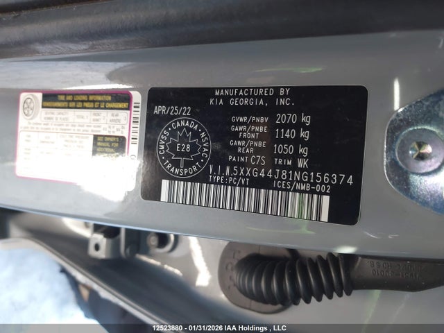 5XXG44J81NG156374 KIA K5 Gt