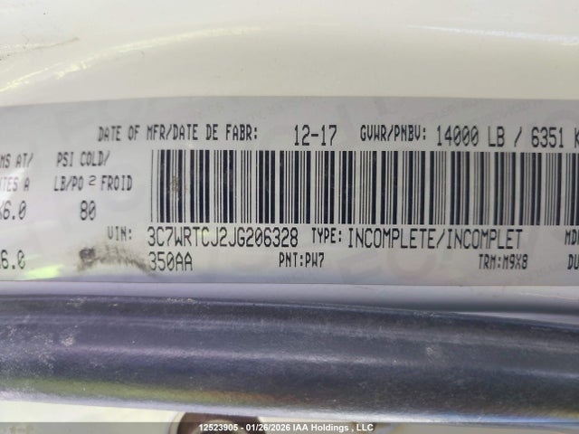 3C7WRTCJ2JG206328 RAM 3500