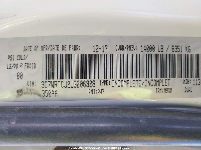 3C7WRTCJ2JG206328 RAM 3500