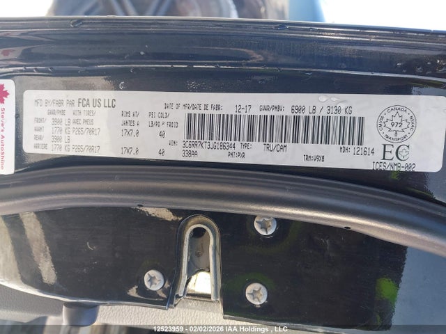 RAM 1500 St 2018 3C6RR7KT3JG186344 Image 9